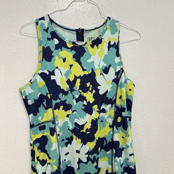 Title Nine Floral Mini Dress - Blue, Green, Yellow - Picture 2 of 9